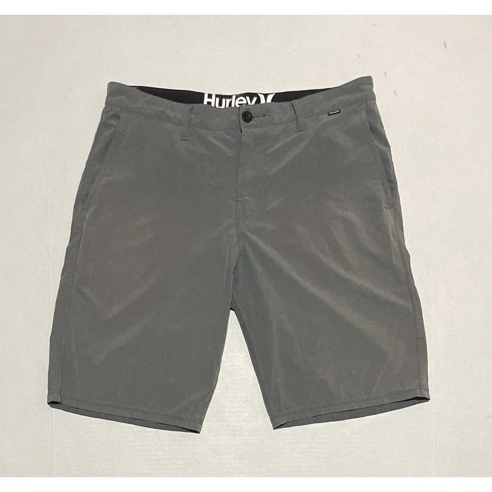 Hurley Phantom Shorts Mens Size 34 X‎ 10 Gray Casual Comfort Athletic